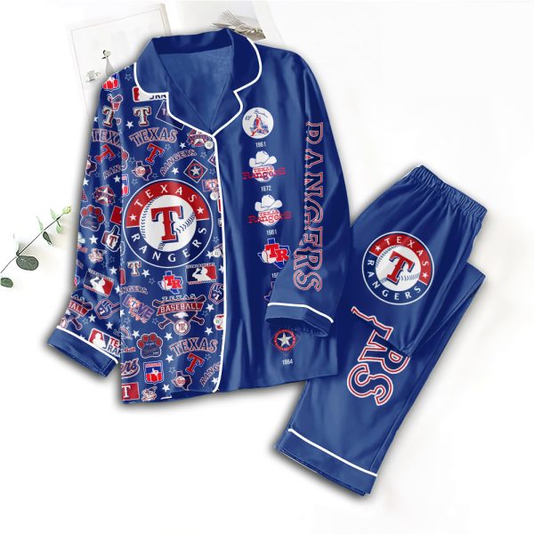 Texas Rangers Button Down Pajamas Set – TANTN 2913