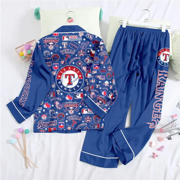Texas Rangers Button Down Pajamas Set – TANTN 2913