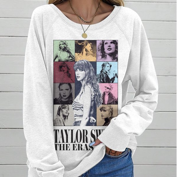 Taylor Swift Round Neck Raglan Sleeve Sweatshirt – VANDH 1393