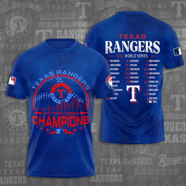 Texas Rangers 3D Apparel - NGHIAVT 0865