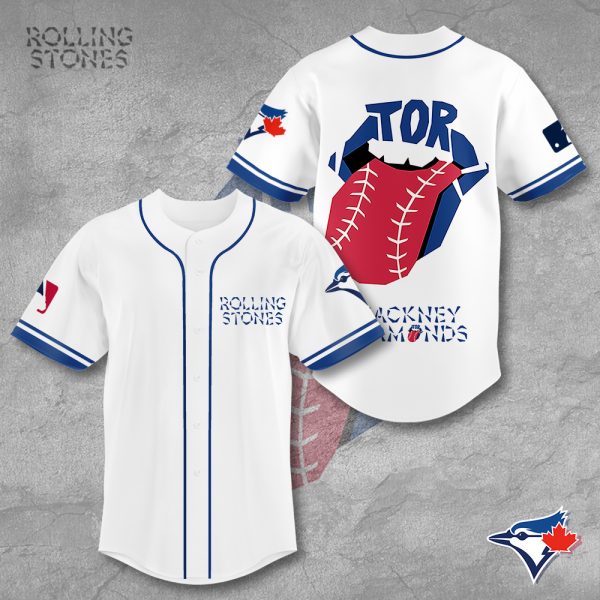 The Rolling Stones x Toronto Blue Jays Baseball Jersey - TANTN 2727