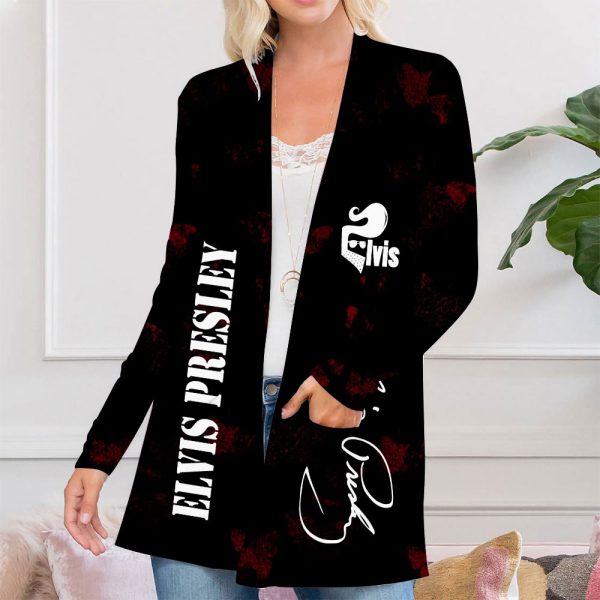 Elvis Presley Women's Patch Pocket Cardigan - NGHIAVT 0906