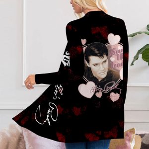 Elvis Presley Women's Patch Pocket Cardigan - NGHIAVT 0906