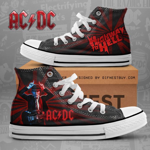 Rock Music High Top Canvas Shoes - NGHIAVT 1088