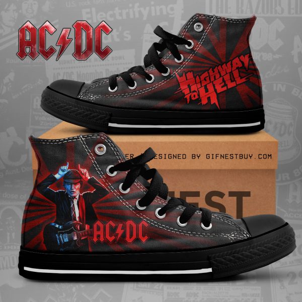 Rock Music High Top Canvas Shoes - NGHIAVT 1088