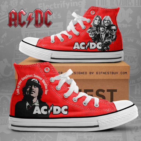 Rock Music High Top Canvas Shoes - NGHIAVT 1089
