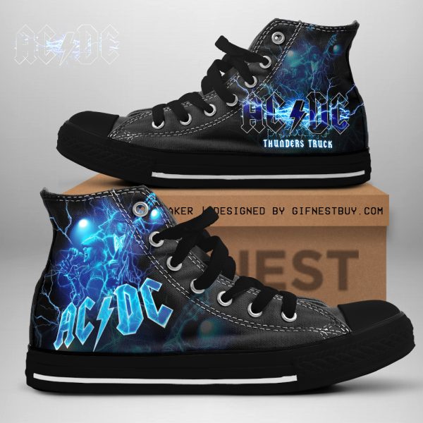 Rock Music High Top Canvas Shoes - NGHIAVT 0998