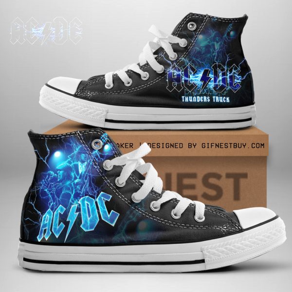 Rock Music High Top Canvas Shoes - NGHIAVT 0998