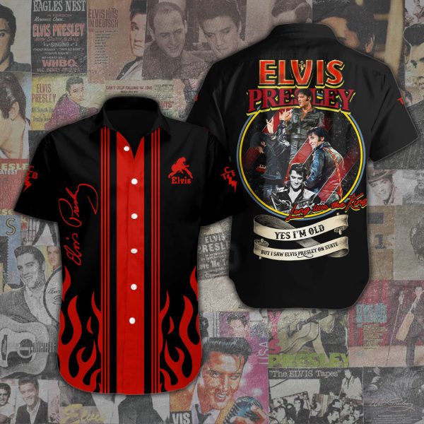 Elvis Presley Short Sleeve Dress Shirt - ANHNV 3151