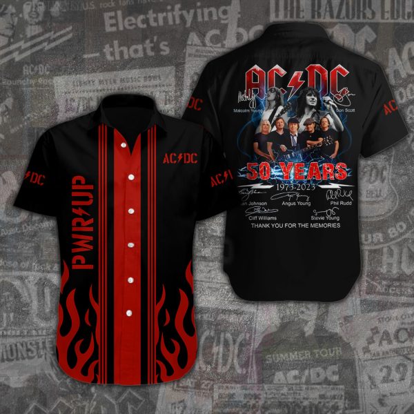 Rock Music Short Sleeve Dress Shirt - ANHNV 3153