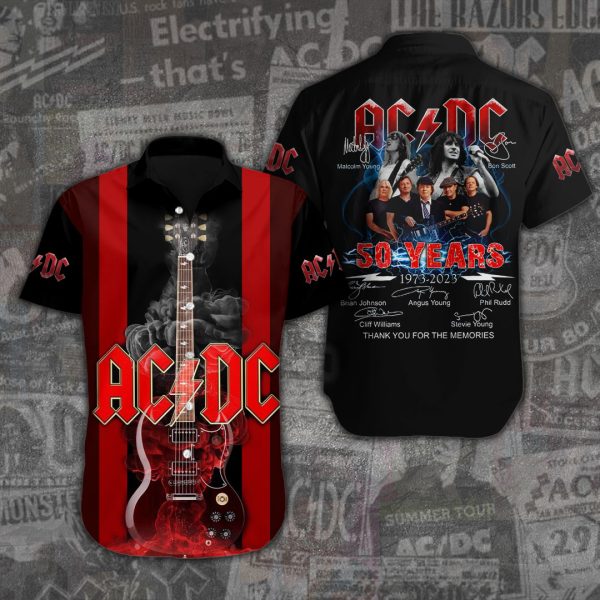 Rock Music Short Sleeve Dress Shirt - ANHNV 3160