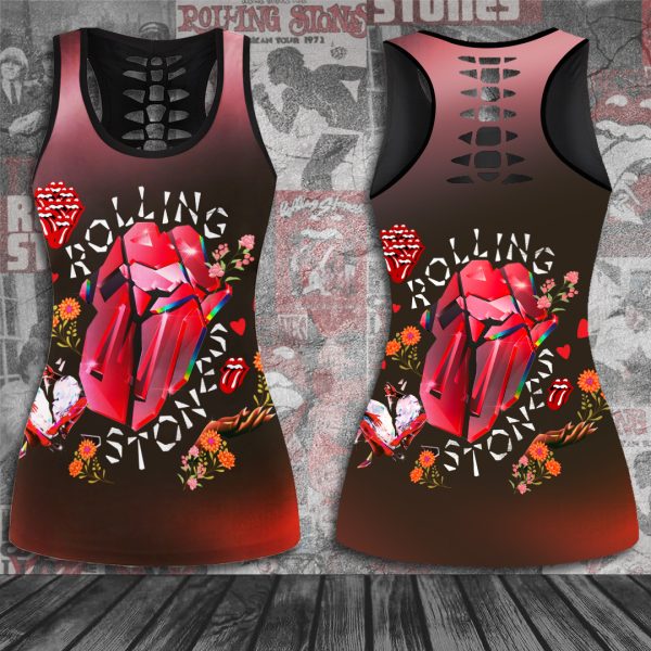 The Rolling Stones Hollow Tank Top Leggings - ANHNV 3186
