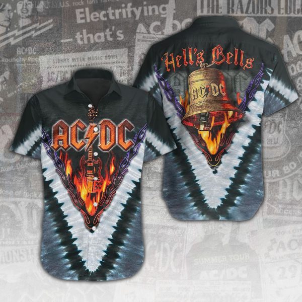 Rock Music Short Sleeve Dress Shirt - ANHNV 3201