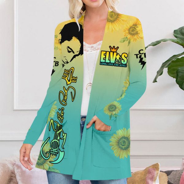 Elvis Presley Women's Patch Pocket Cardigan - ANHNV 3286