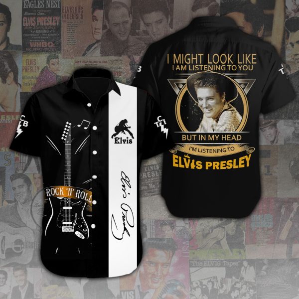 Elvis Presley Short Sleeve Dress Shirt - ANHNV 3314