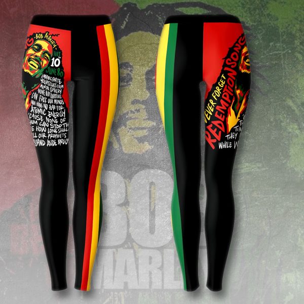 Bob Marley 3D Hoodie Leggings - VANDH 1700