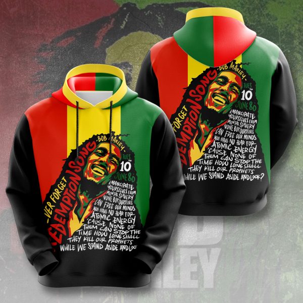 Bob Marley 3D Hoodie Leggings - VANDH 1700