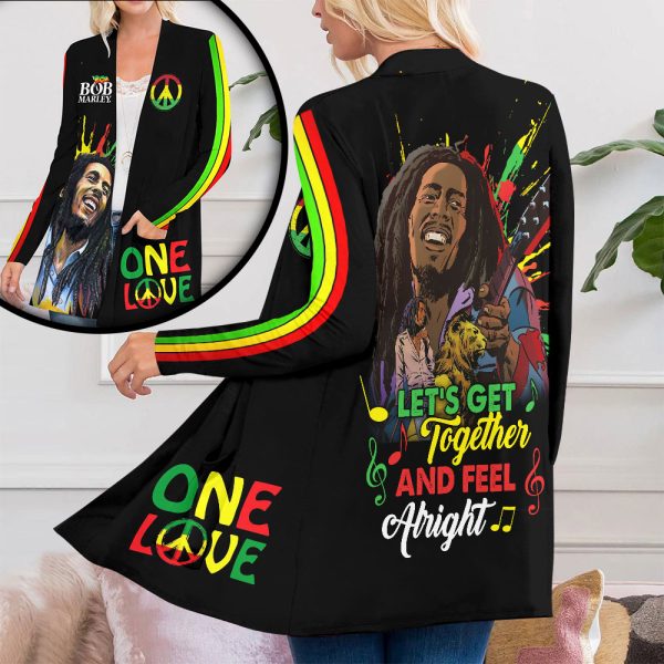 Bob Marley Women's Patch Pocket Cardigan - VANDH 1690
