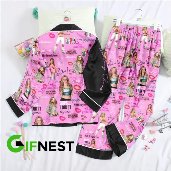 Britney Spears Button Down Pajamas Set – TANTN 3044