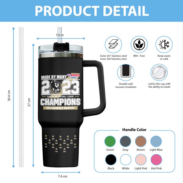 Personalized Collingwood FC 40oz Stanley Tumbler - VANDH 1807