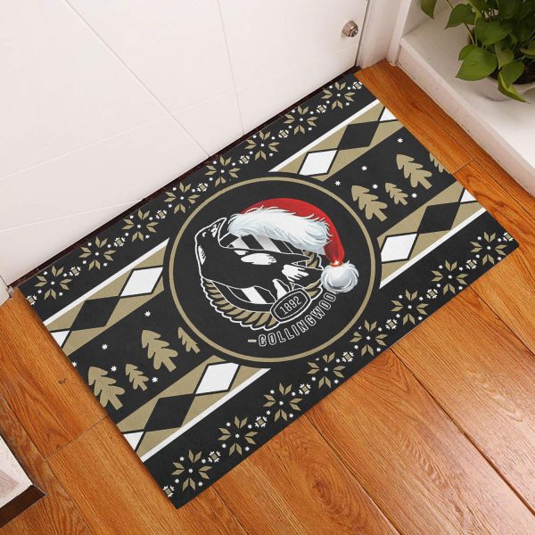 Collingwood FC Rubber Base Doormat - VANDH 1715