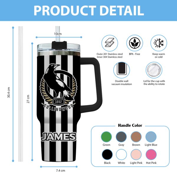 Personalized Collingwood FC 40oz Stanley Tumbler - VANDH 1806
