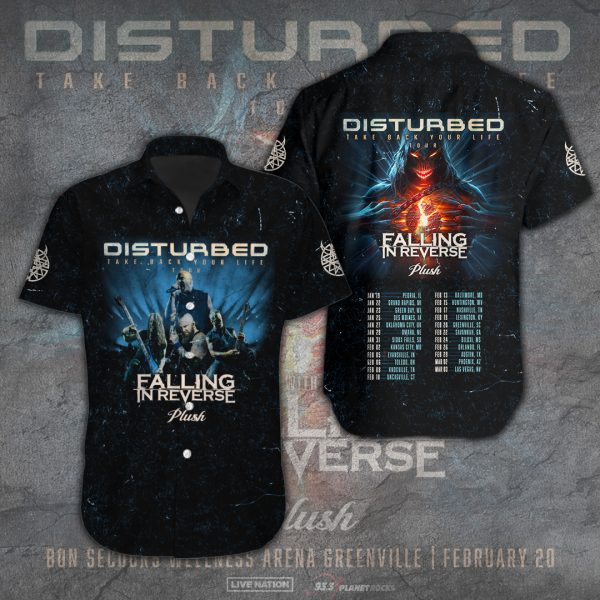 Disturbed Short Sleeve Dress Shirt - TANTN 3330