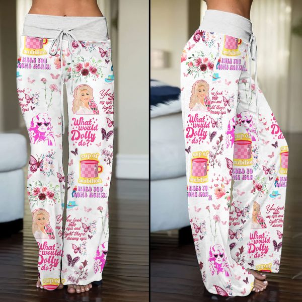 Dolly Parton High-Waisted Straight-Leg Trousers - VANDH 1679