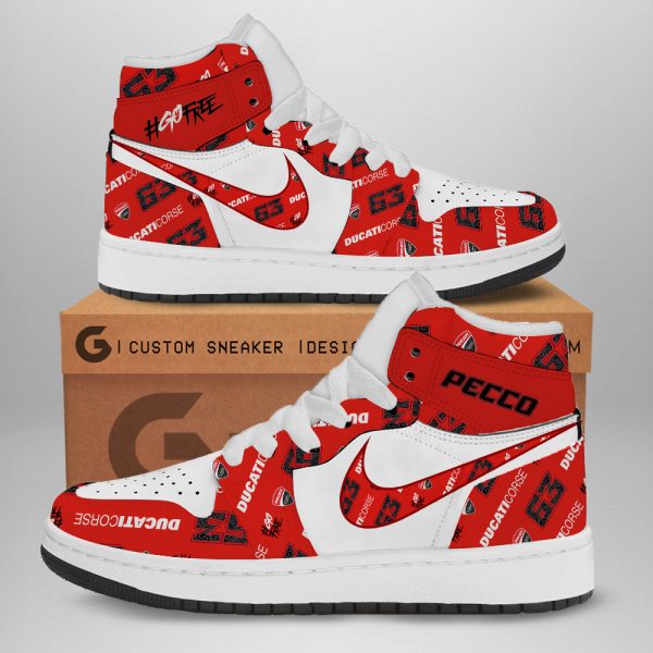 Ducati Lenovo Team x Francesco Bagnaia AJ 1 Sneaker - TANTN 3371