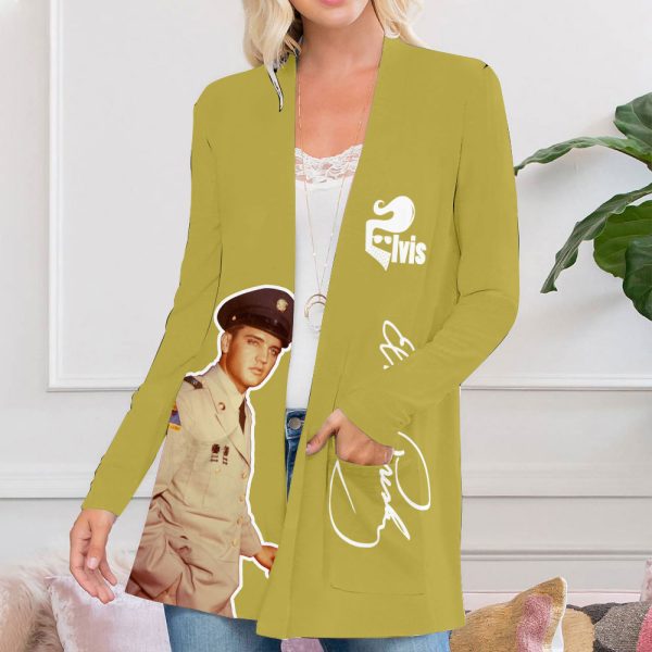 Elvis Presley Women's Patch Pocket Cardigan - NGHIAVT 0907