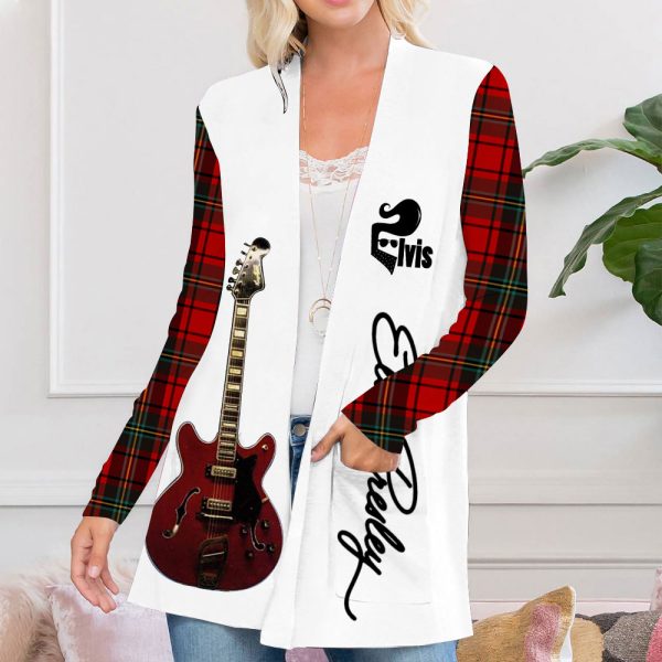 Elvis Presley Women's Patch Pocket Cardigan - NGHIAVT 0908