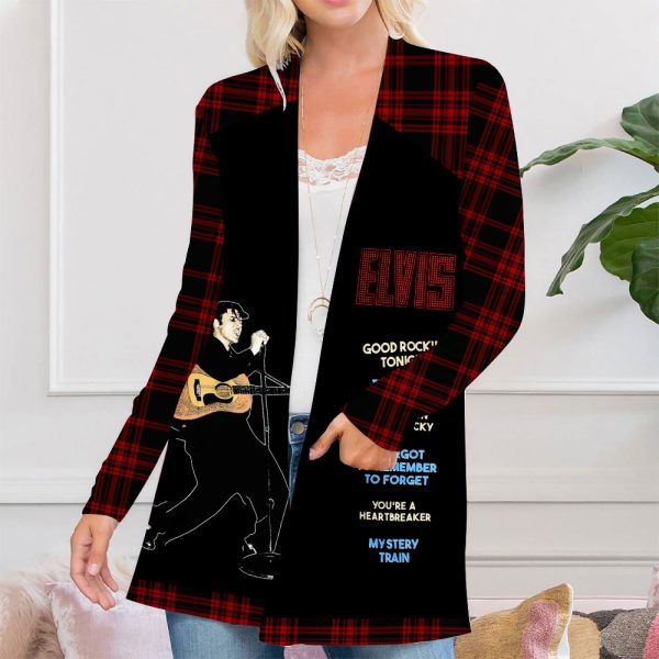 Elvis Presley Women's Patch Pocket Cardigan - NGHIAVT 0910
