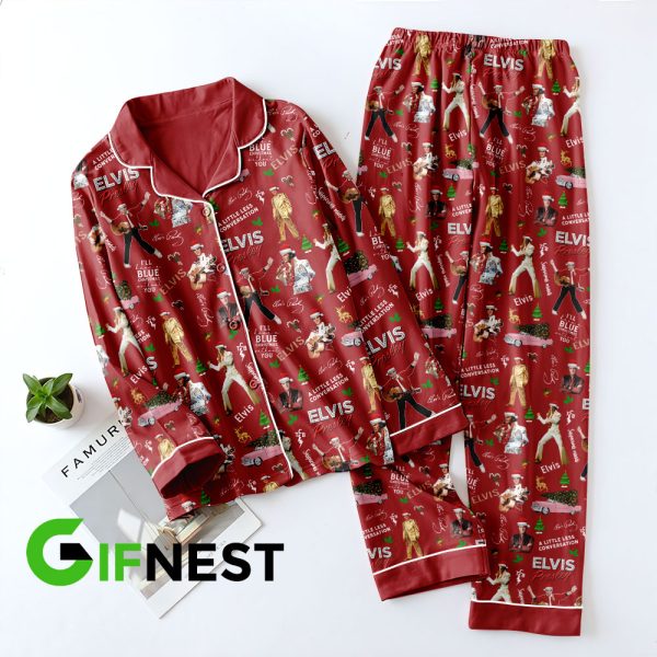 Elvis Presley Button Down Pajamas Set – HOATT 3847