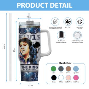 Personalized Elvis Presley 40oz Stanley Tumbler - VANDH 1804