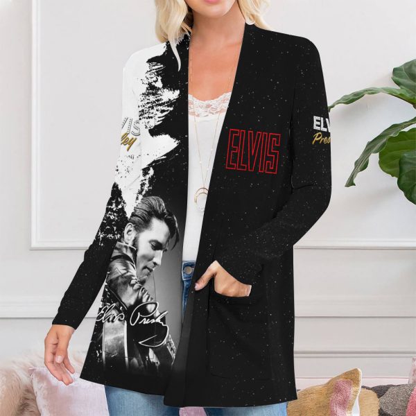 Elvis Presley Women's Patch Pocket Cardigan - MAITM 4968