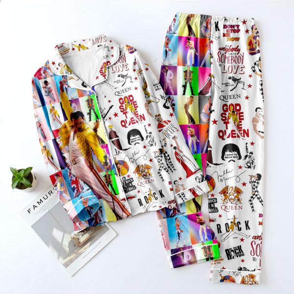 Freddie Mercury Button Down Pajamas Set – MAITM 4947