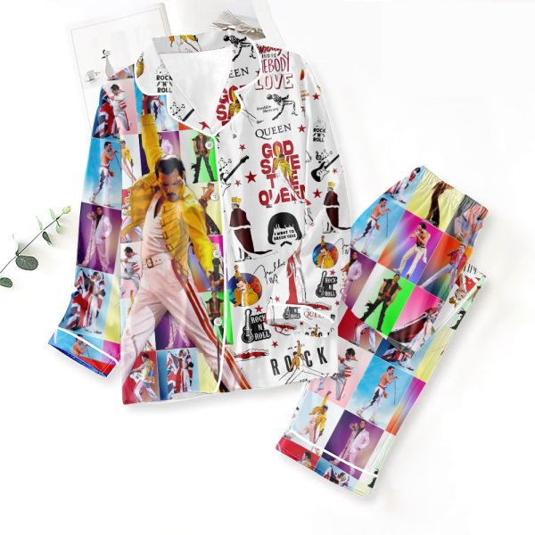 Freddie Mercury Button Down Pajamas Set – MAITM 4947