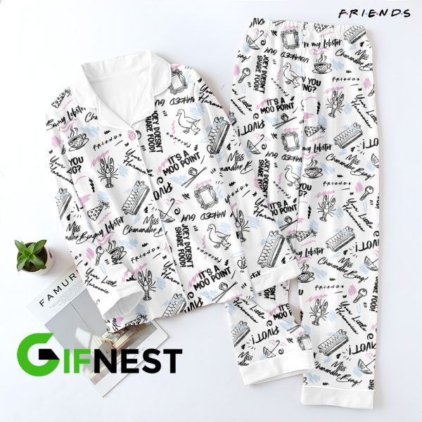 Friends Button Down Pajamas Set – TANTN 3114
