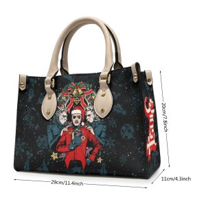 Ghost Band Leather HandBag - TANTN 3221
