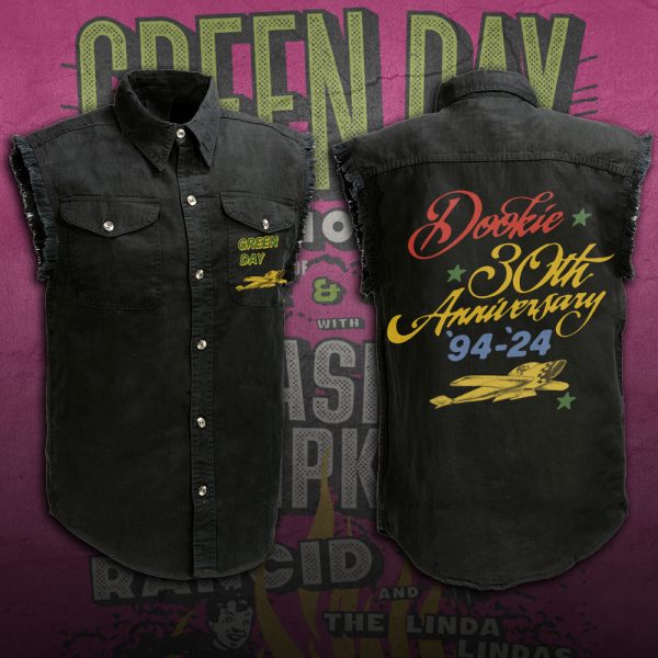 GreenDay 3D Lightweight Sleeveless Denim Shirt - TANTN 3182