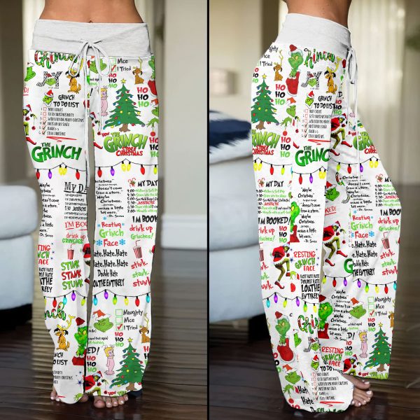 Grinch High-Waisted Straight-Leg Trousers - VANDH 1580