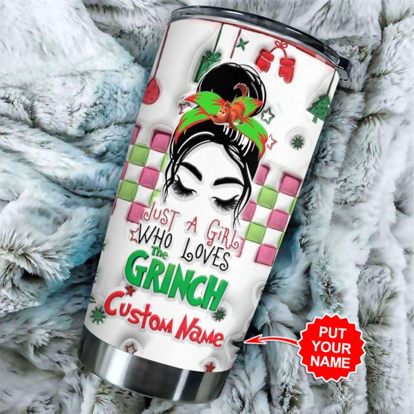 Personalized Grinch Tumbler Cup - VANDH 1574