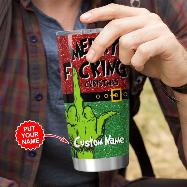 Personalized Grinch Tumbler Cup - VANDH 1576