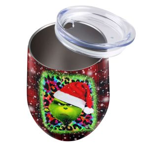Personalized Grinch Wine Tumbler - VANDH 1590