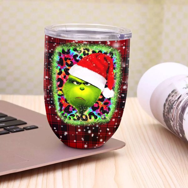 Personalized Grinch Wine Tumbler - VANDH 1590