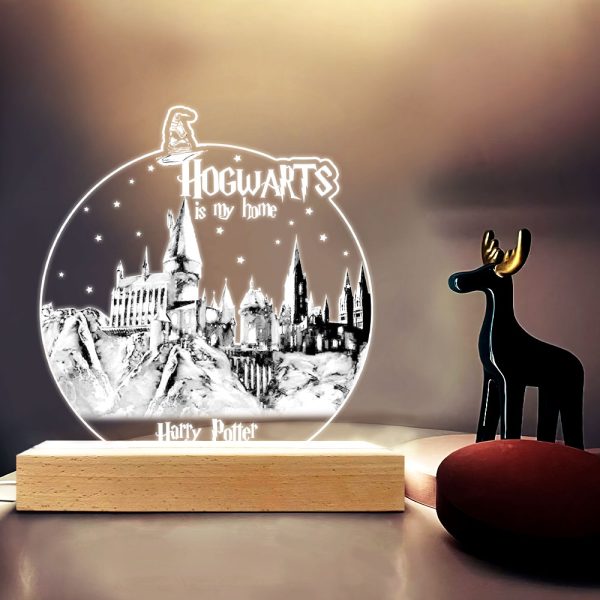 Harry Potter Led Light with Wooden Base (7 Colors) - VANDH 1593