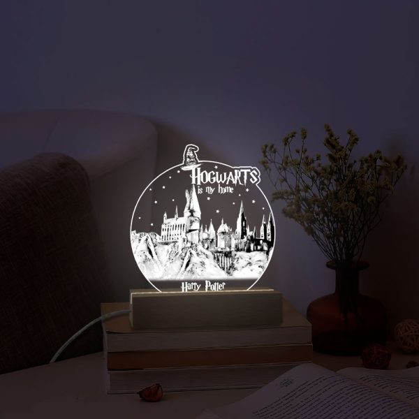 Harry Potter Led Light with Wooden Base (7 Colors) - VANDH 1593