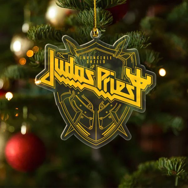 Judas Priest Custom Shape Clear 1-sided Acrylic Ornament - TANTN 3340