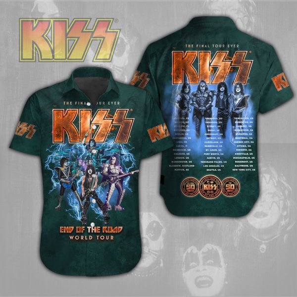 Kiss Band Short Sleeve Dress Shirt - NGHIAVT 0880