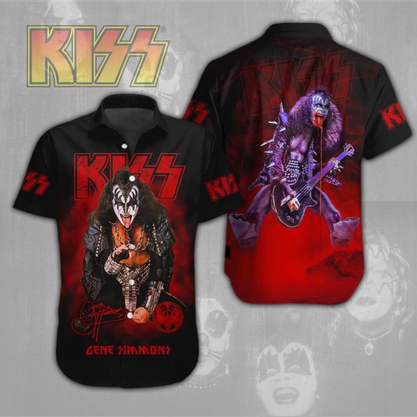 Kiss Band Short Sleeve Dress Shirt - NGHIAVT 0933
